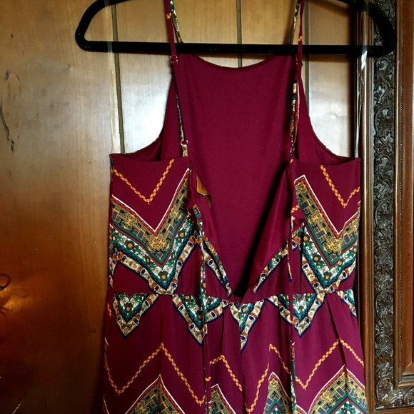 Wrangler Aztec Cropped Jumpsuit Great Condition Size Large - Picture 5 of 16